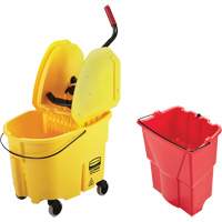 Ensemble de seau pour vadrouille et essoreuse WaveBrake, Pression vers le bas, 8,75 gal. US (35 pintes), Jaune Oxford Builders Supplies Inc
