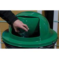 Couvercle pour baril &agrave; d&eacute;chets, Couvercle bomb&eacute;, M&eacute;tal, Convient aux contenants 23-1/2" dia. Oxford Builders Supplies Inc