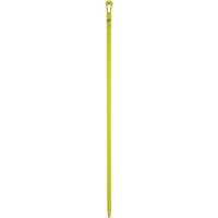 Ultra Hygiene Handle, Broom/Scraper/Squeegee, Yellow, Ergonomic, 59" L Oxford Builders Supplies Inc