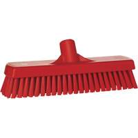 Brosse &agrave; r&eacute;curer pour planchers et murs, Crins Ferme, 12", Polyester, Rouge Oxford Builders Supplies Inc