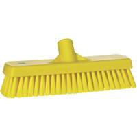 Deck & Wall Scrub Brush, Stiff Bristles, 12", Polyester, Yellow Oxford Builders Supplies Inc