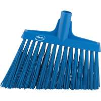 T&ecirc;te de balai oblique, Crins Extra-ferme, 12", Polyester, Bleu Oxford Builders Supplies Inc