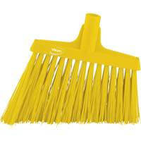 Angle Broom Head, X-Coarse Bristles, 12", Polyester, Yellow Oxford Builders Supplies Inc