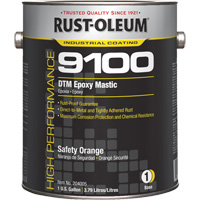 9100 System DTM Epoxy Mastic Base, Safety Orange, Gallon Oxford Builders Supplies Inc