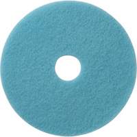 Luster Lite Floor Pads, 19", Burnishing, Light Blue Oxford Builders Supplies Inc