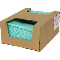 Chiffons de choix pour comptoir SaniWorks, Vert/Blanc Oxford Builders Supplies Inc