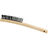 Scratch Brush, Steel, 3 x 19 Wire Rows, 13-3/4" Long Oxford Builders Supplies Inc