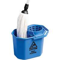Seau &agrave; usage intensif avec essoreuse conique, Passoire, 3 gal. US (12 pintes), Bleu Oxford Builders Supplies Inc