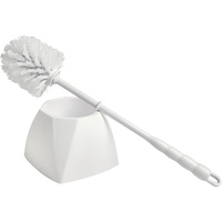 Bowl Brush with Caddy, 15-1/2" L, Polypropylene Bristles, White Oxford Builders Supplies Inc