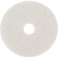 Floor Pad, 10", Buffing/Cleaning/Polish, White Oxford Builders Supplies Inc