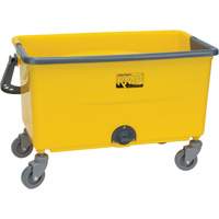 Microfibre Mop Bucket & Wringer, Strainer, 11 US Gal. (44 Quart), Yellow Oxford Builders Supplies Inc