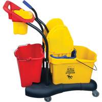 Multifunctional Mop Trolley, Down Press, 9.5 US Gal.(38 Quart), Yellow Oxford Builders Supplies Inc