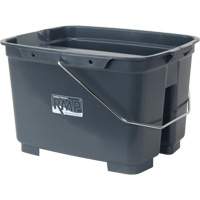 Dual Compartment Bucket, 4.75 US Gal. (19 qt.) Capacity, Grey Oxford Builders Supplies Inc