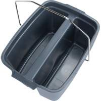 Dual Compartment Bucket, 4.75 US Gal. (19 qt.) Capacity, Grey Oxford Builders Supplies Inc