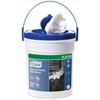 Hand Cleaning Wet Wipe Bucket, 58 Wipes, 10-3/5" x 10-3/5" Oxford Builders Supplies Inc