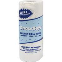 Essuie-tout pour cuisines de premi&egrave;re qualit&eacute; Snow Soft, 2 Pli, 85 Feuilles/rouleau, 8" la, 11" lo Oxford Builders Supplies Inc