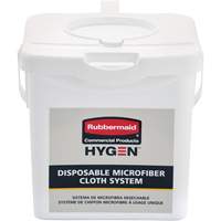 Microfibre Cloth Charging Bucket, White Oxford Builders Supplies Inc
