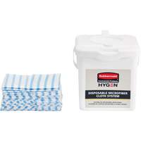 Microfibre Cloth Charging Bucket, White Oxford Builders Supplies Inc