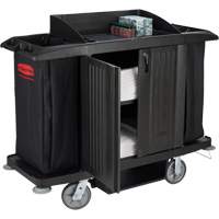 Executive Full-Size Housekeeping Cart with Doors Oxford Builders Supplies Inc