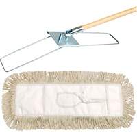 Syst&egrave;me de vadrouille &agrave; &eacute;pousseter Break-Ezy, Style &agrave; attacher, Coton, 48" lo x 3-1/2" la Oxford Builders Supplies Inc