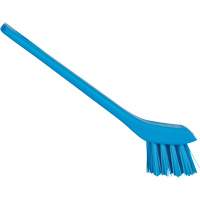 Brosse avec rebord grattoir, Soies Ferme, Longueur de 6", Bleu Oxford Builders Supplies Inc