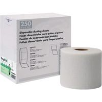 TrapEze&reg; Single Roll Disposable Dusting Sheets, Polyester, White Oxford Builders Supplies Inc