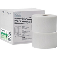 TrapEze&reg; Double Roll Disposable Dusting Sheets, Polyester, White Oxford Builders Supplies Inc