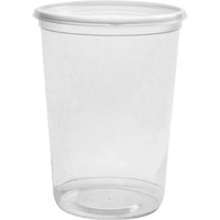 Magik 32 oz. Clear Deli Container without Lid, Plastic, Round Oxford Builders Supplies Inc