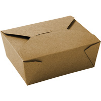 Kraft Take Out Food Containers, Corrugated, Rectangular Oxford Builders Supplies Inc