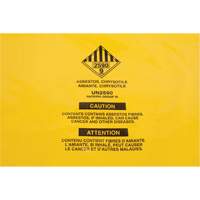 Doublures pour d&eacute;chets dangereux, Amiante, 40" lo x 35" la, 3 mils Oxford Builders Supplies Inc