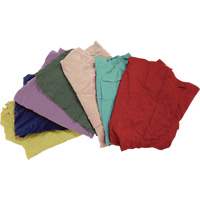 Recycled Material Wiping Rags, Fleece, Mix Colours, 25 lbs. Oxford Builders Supplies Inc