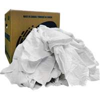 Chiffons recycl&eacute;s, Coton, Blanc, 10 lb Oxford Builders Supplies Inc