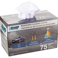 Chiffons lavables pour le nettoyage, Microfibre, Blanc Oxford Builders Supplies Inc