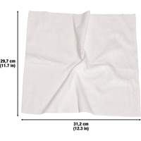 Chiffons lavables pour le nettoyage, Microfibre, Blanc Oxford Builders Supplies Inc