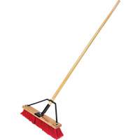 Balai-brosse &agrave; manche renforc&eacute;, 18", Moyen, Soies PVC Oxford Builders Supplies Inc