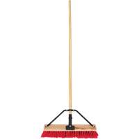 Balai-brosse &agrave; manche renforc&eacute;, 18", Moyen, Soies PVC Oxford Builders Supplies Inc