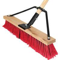 Balai-brosse &agrave; manche renforc&eacute;, 18", Moyen, Soies PVC Oxford Builders Supplies Inc
