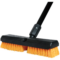 Brosse de nettoyage avec manche, 10" l, Soies Polypropyl&egrave;ne, Noir/Rouge Oxford Builders Supplies Inc
