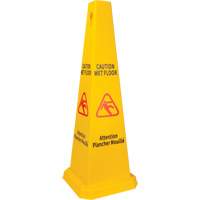 Wet Floor Safety Cone, Bilingual with Pictogram Oxford Builders Supplies Inc