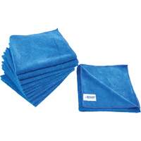 Dusting and Cleaning Cloth, Microfibre, Blue Oxford Builders Supplies Inc