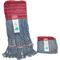 Wide-Band Mop Head, Antimicrobial/Floor Finishing/Specialty, Cotton/Rayon/Synthetic, Loop Style Oxford Builders Supplies Inc