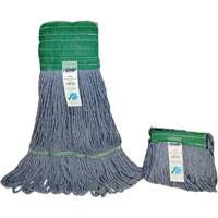 Wide-Band Mop Head, Antimicrobial/Floor Finishing/Specialty, Cotton/Rayon/Synthetic, Loop Style Oxford Builders Supplies Inc