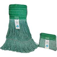 Wide-Band Mop Head, Antimicrobial/Floor Finishing/Specialty, Cotton/Rayon/Synthetic, Loop Style Oxford Builders Supplies Inc