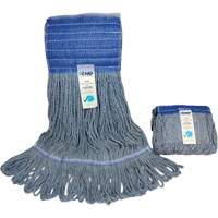 Wide-Band Mop Head, Antimicrobial/Floor Finishing/Specialty, Cotton/Rayon/Synthetic, Loop Style Oxford Builders Supplies Inc
