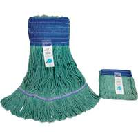 Wide-Band Mop Head, Antimicrobial/Floor Finishing/Specialty, Cotton/Rayon/Synthetic, Loop Style Oxford Builders Supplies Inc