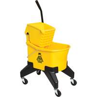 Seau & essoreuse pour vadrouille Grizzly, Pression vers le bas, 8 gal. US (32 pintes), Jaune Oxford Builders Supplies Inc