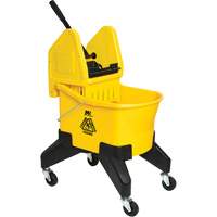 Seau & essoreuse pour vadrouille Grizzly, Pression lat&eacute;rale, 8 gal. US (32 pintes), Jaune Oxford Builders Supplies Inc