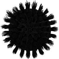 Brosse ronde HyDrive pour perceuse, Soies Tr&egrave;s ferme, Longueur de 3-1/10", Noir Oxford Builders Supplies Inc