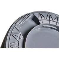 Grey Titan Garbage Container, Plastic, 20 US gal. Oxford Builders Supplies Inc