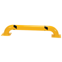 Garde-corps &agrave; profil bas pour rayonnages, 4' la x 0,75' h, Jaune Oxford Builders Supplies Inc